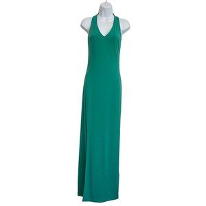 Guess Danitza Maxi Dress Halter-Neck Sleeveless Daisy Green Stretch Size S
